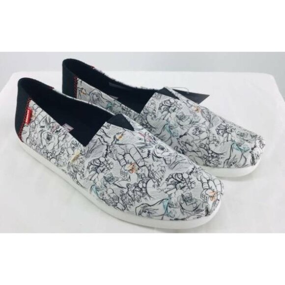 TOMS Marvel Concept Art Shoes Size 10.5 New - Picture 3 of 7